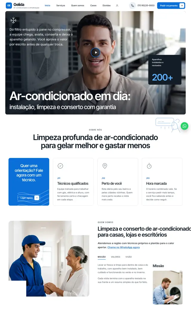 Prévia do modelo Gelida V para Ar-Condicionado