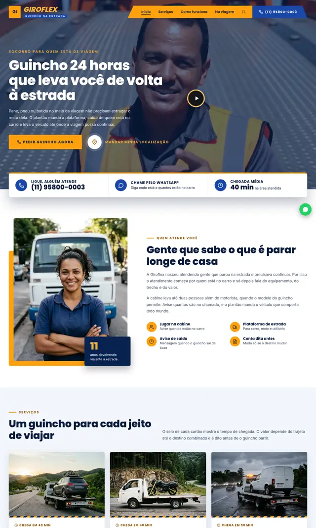 Prévia do modelo Giroflex V para Guincho