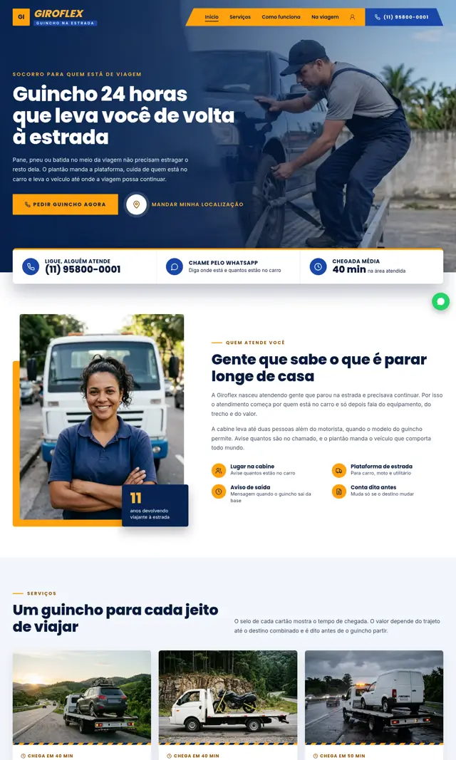 Prévia do modelo Giroflex para Guincho