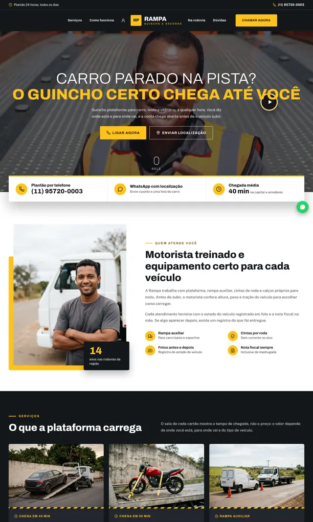 Prévia do modelo Rampa V para Guincho