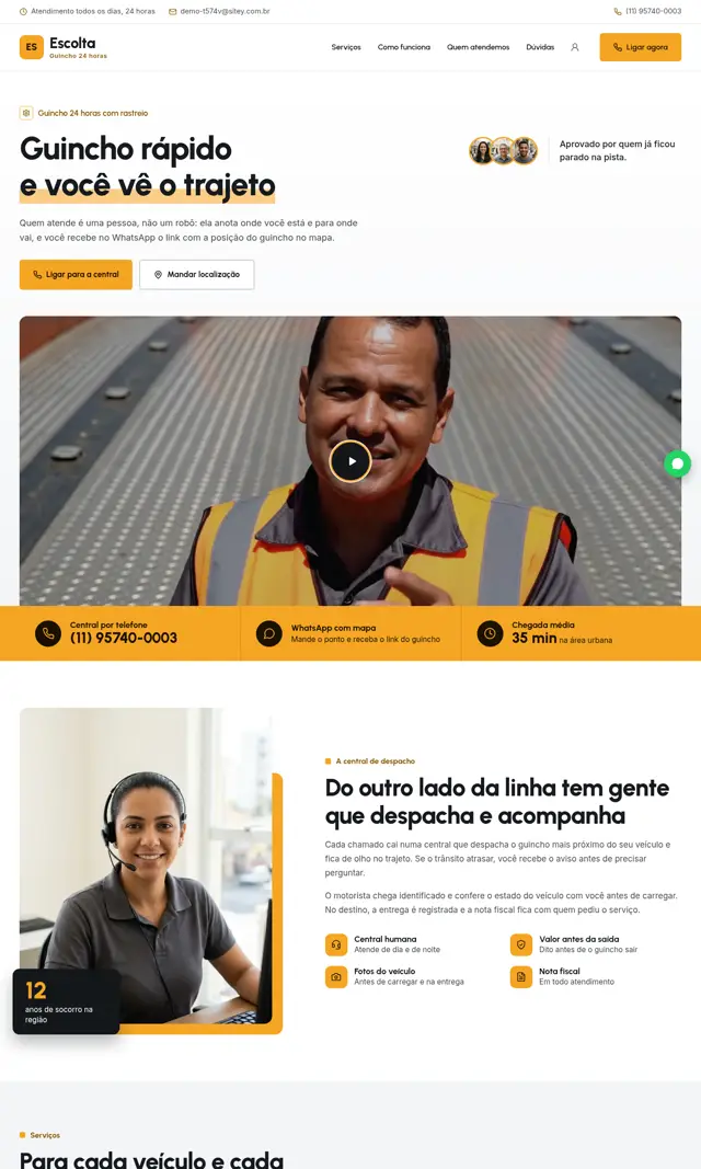 Prévia do modelo Escolta V para Guincho