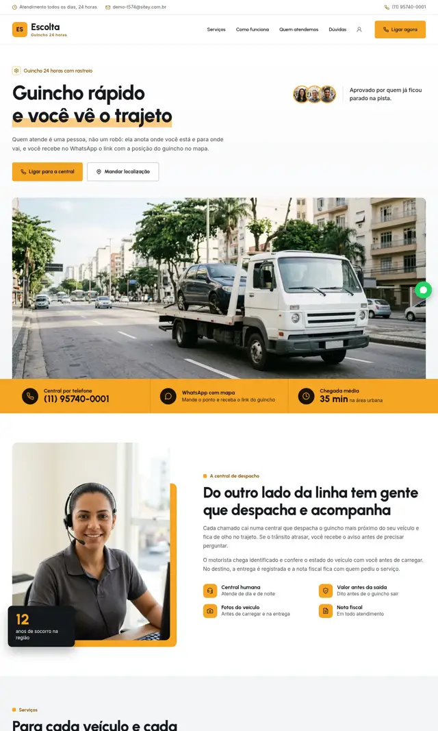 Prévia do modelo Escolta para Guincho