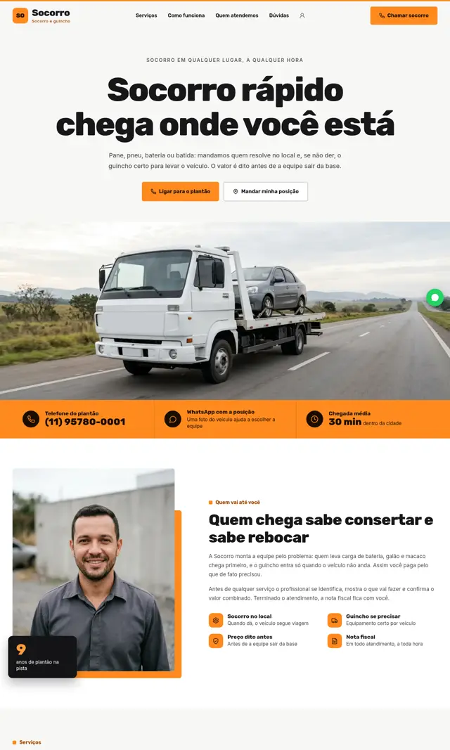 Prévia do modelo Socorro para Guincho