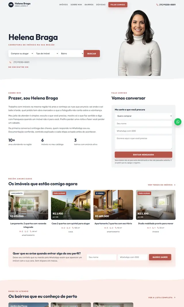 Prévia do modelo Aceno para Imobiliárias e Corretores
