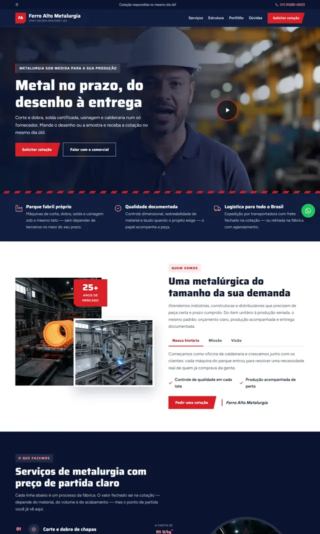 Prévia do modelo Forja V para Indústrias