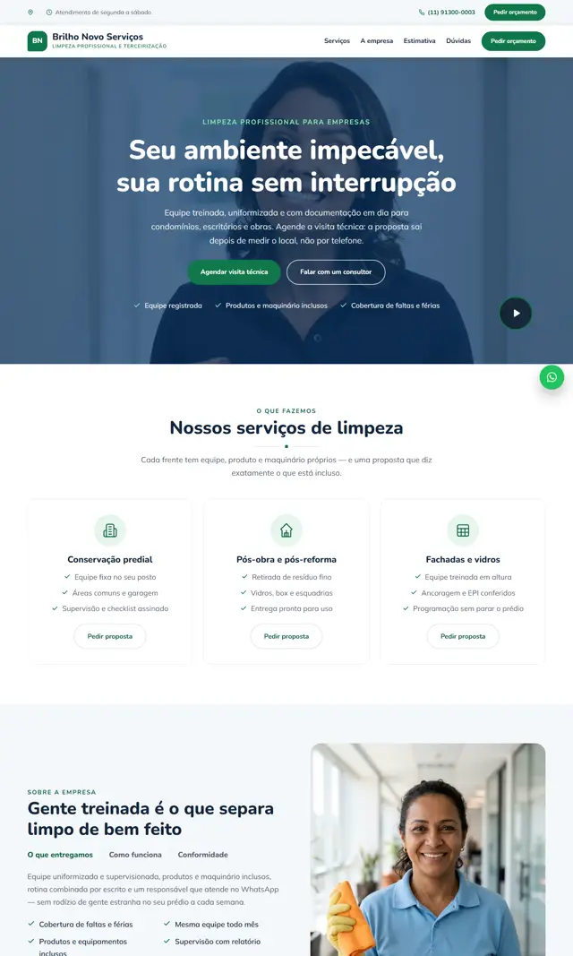 Prévia do modelo Lustro V para Limpeza Profissional