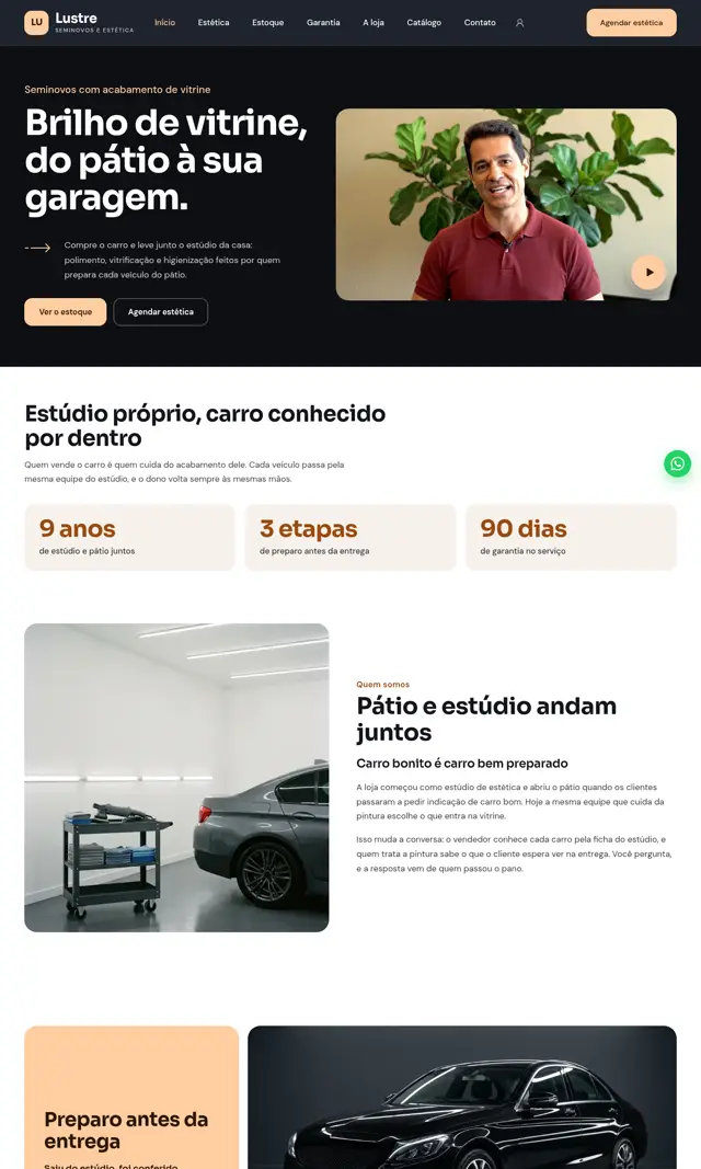 Prévia do modelo Lustre V para Automóveis e Concessionárias