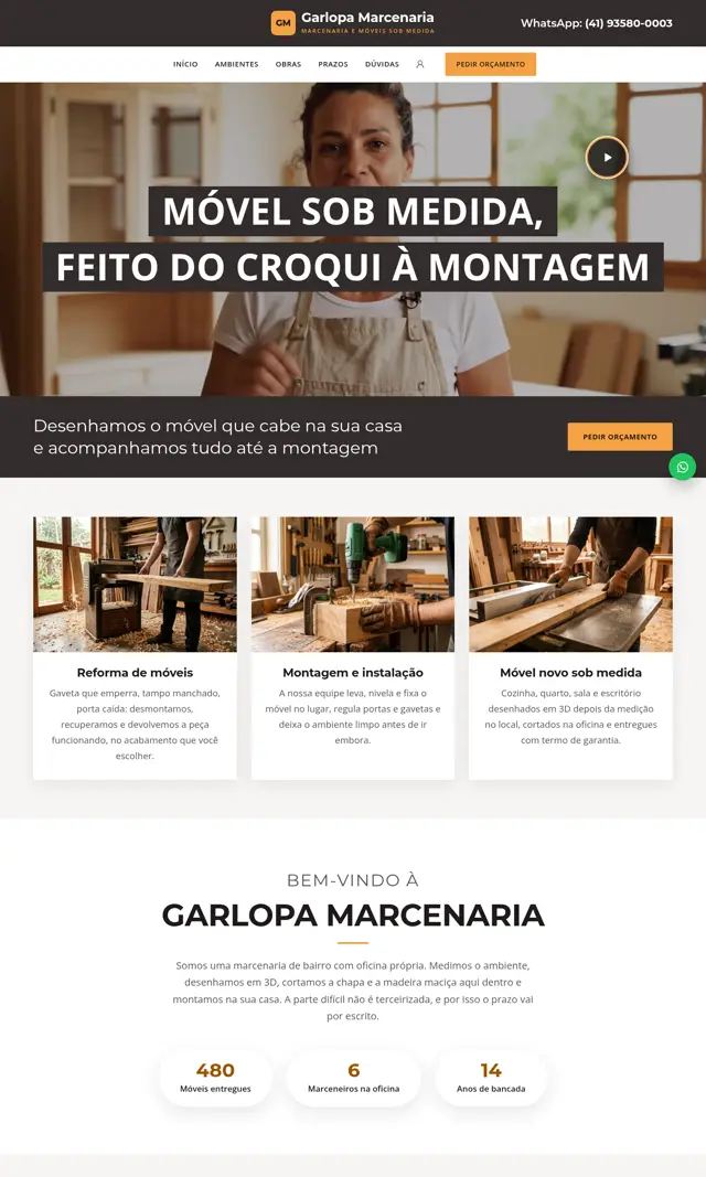 Prévia do modelo Garlopa V para Marcenaria e Móveis Planejados