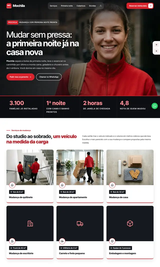 Prévia do modelo Mochila para Mudanças