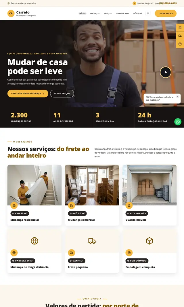 Prévia do modelo Carreto V para Mudanças