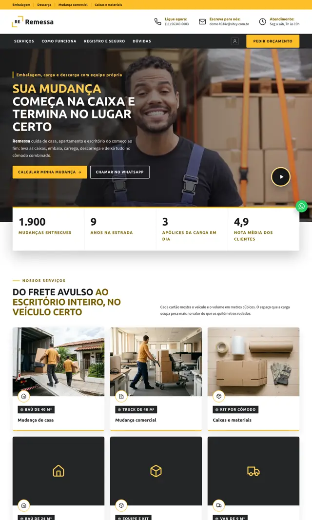 Prévia do modelo Remessa V para Mudanças