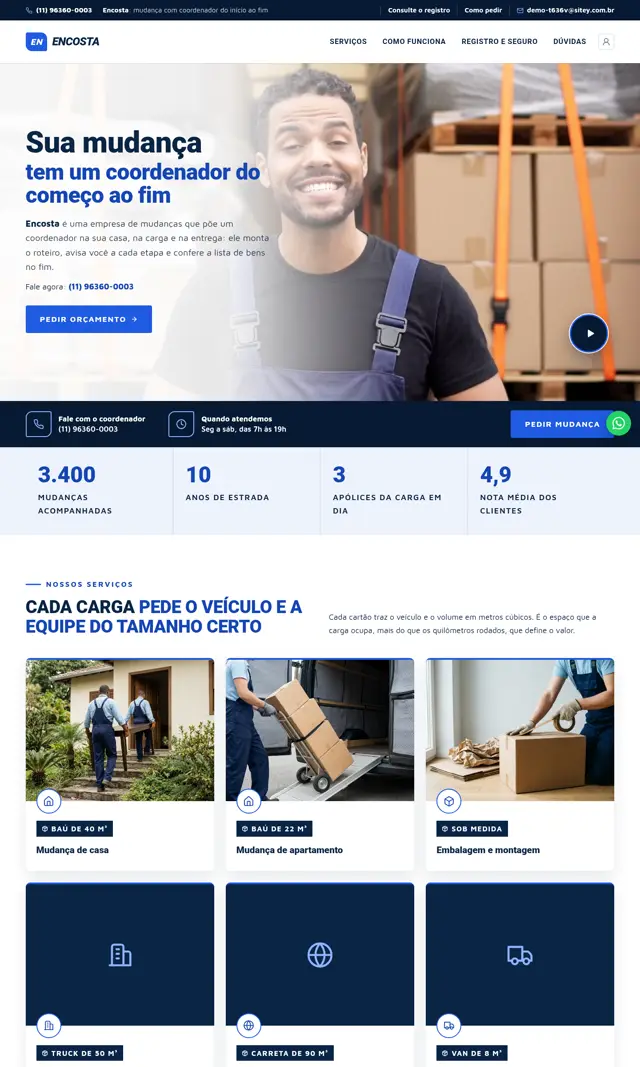 Prévia do modelo Encosta V para Mudanças