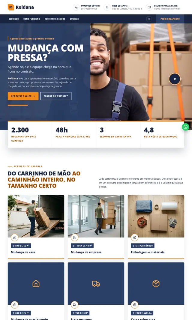 Prévia do modelo Roldana V para Mudanças
