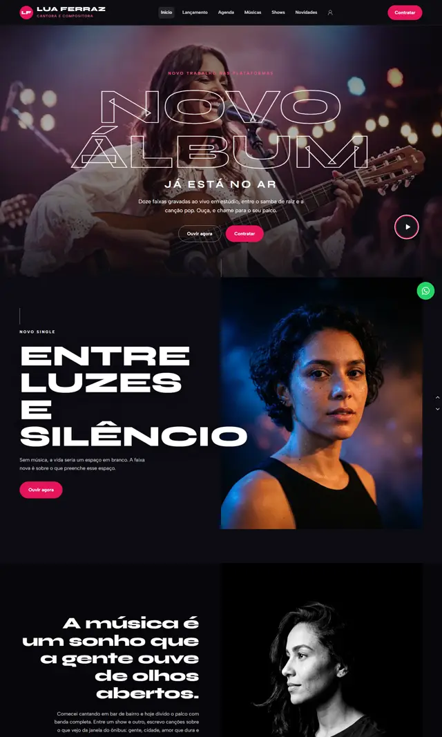 Prévia do modelo Bis V para Rádios, Músicos e Artistas