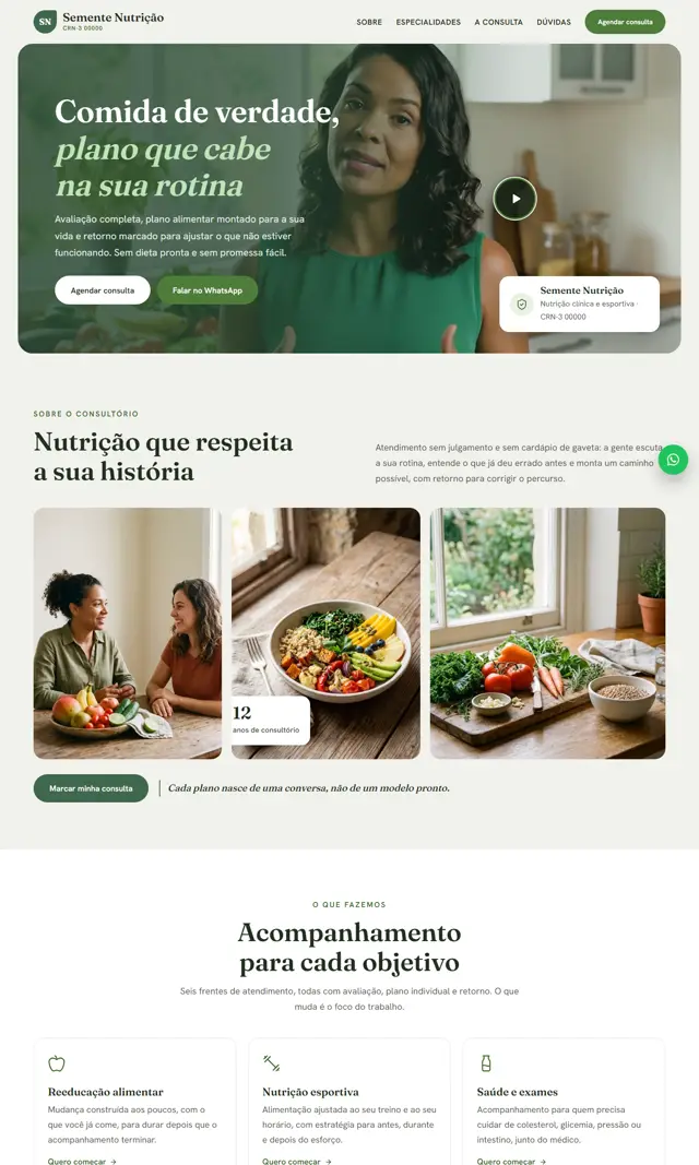 Prévia do modelo Pomar V para Nutricionistas
