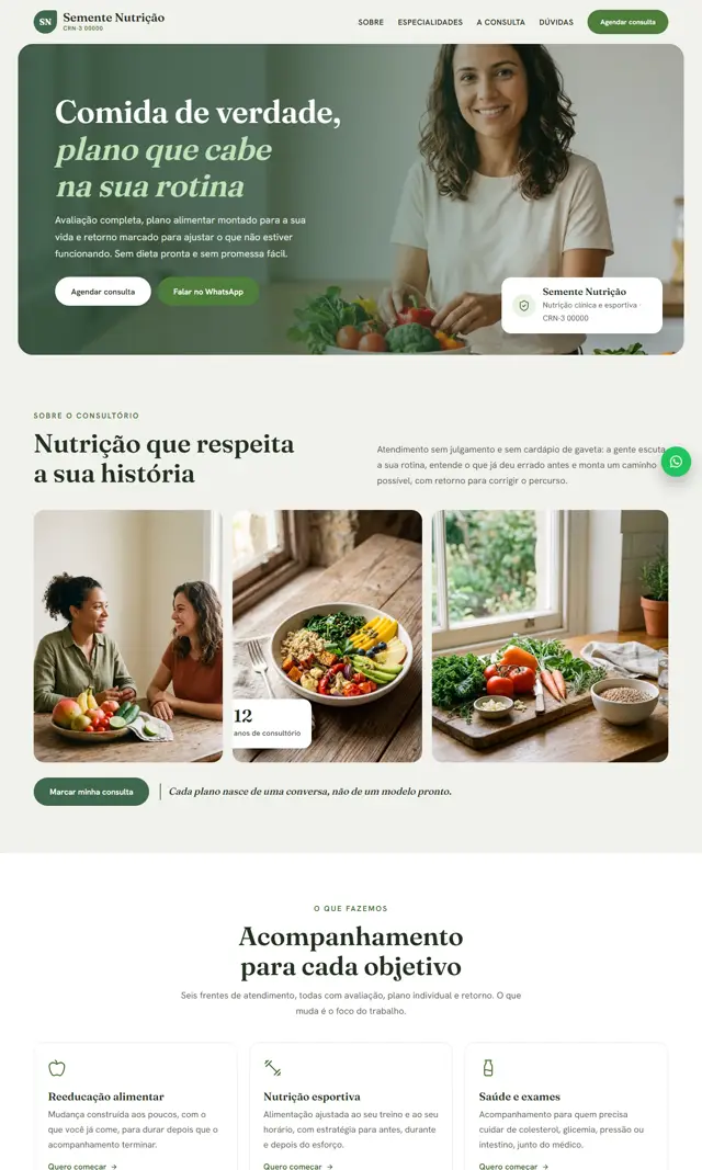 Prévia do modelo Pomar para Nutricionistas