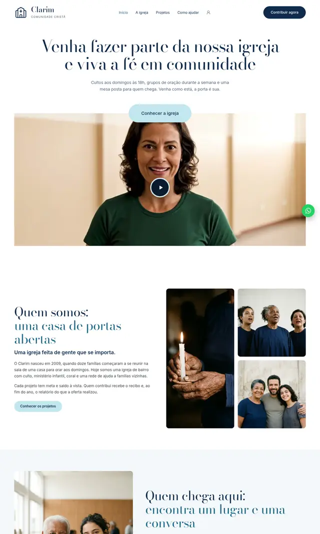 Prévia do modelo Clarim V para ONGs e Instituições