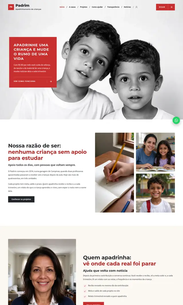 Prévia do modelo Padrim para ONGs e Instituições