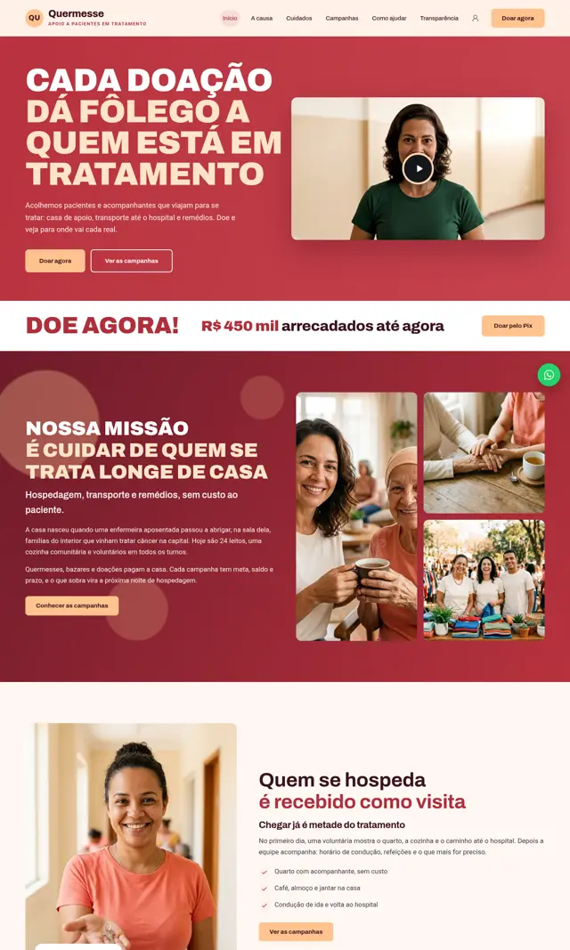 Prévia do modelo Quermesse V para ONGs e Instituições