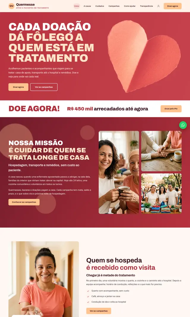 Prévia do modelo Quermesse para ONGs e Instituições