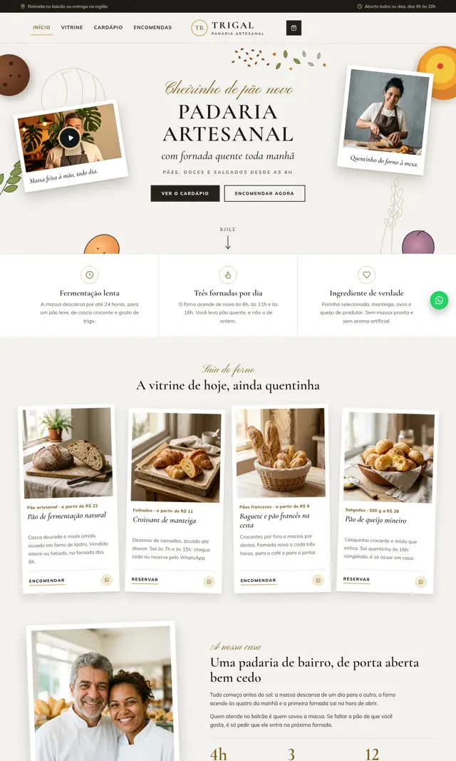 Prévia do modelo Trigal V para Restaurantes e Alimentação