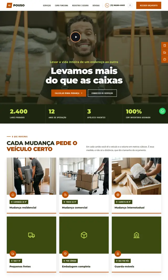 Prévia do modelo Pouso V para Mudanças