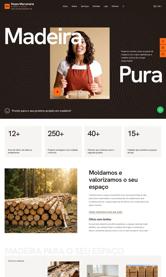 Prévia do modelo Raspa V para Loja Virtual