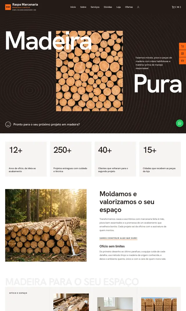 Prévia do modelo Raspa para Loja Virtual