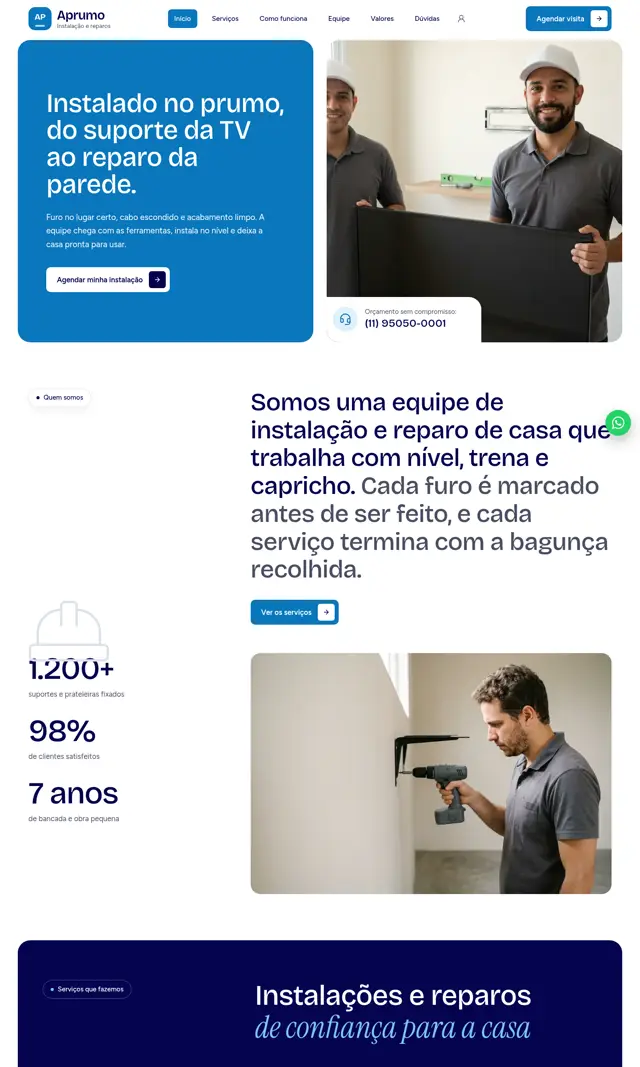 Prévia do modelo Aprumo para Reparos Residenciais