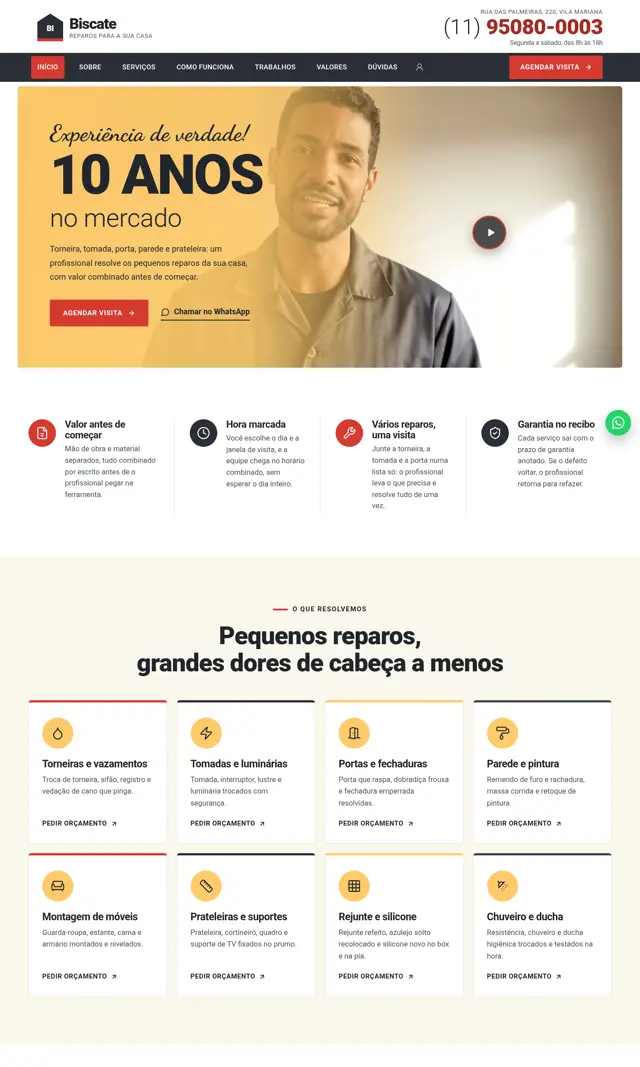 Prévia do modelo Biscate V para Reparos Residenciais