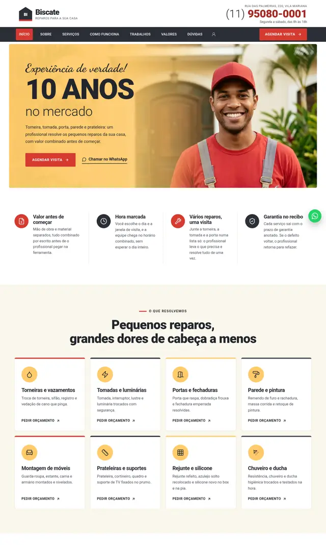 Prévia do modelo Biscate para Reparos Residenciais