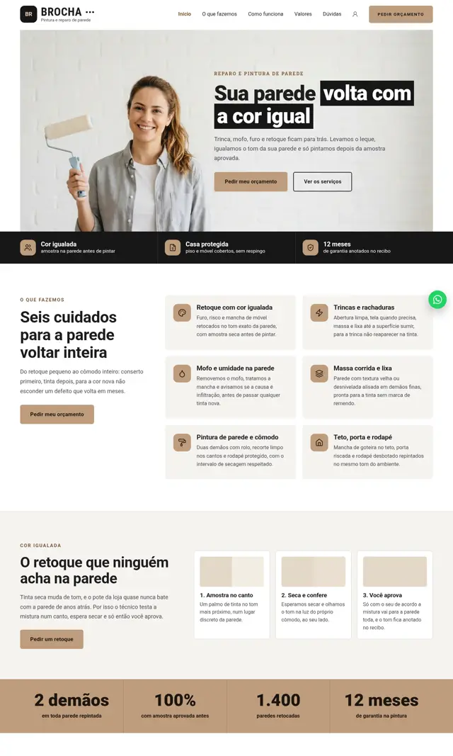 Prévia do modelo Brocha para Reparos Residenciais