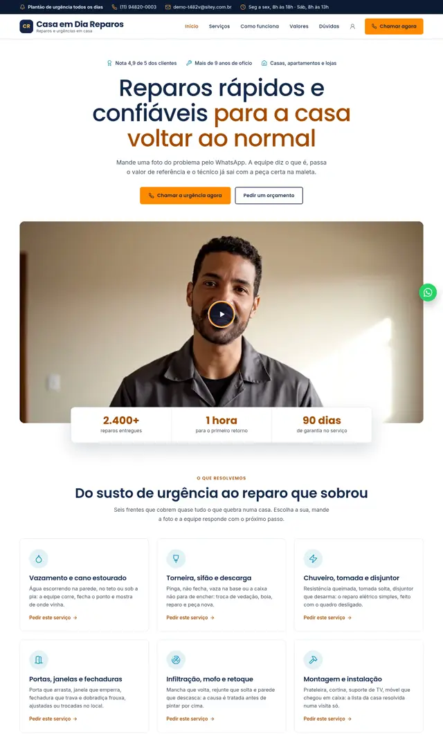 Prévia do modelo Faina V para Reparos Residenciais