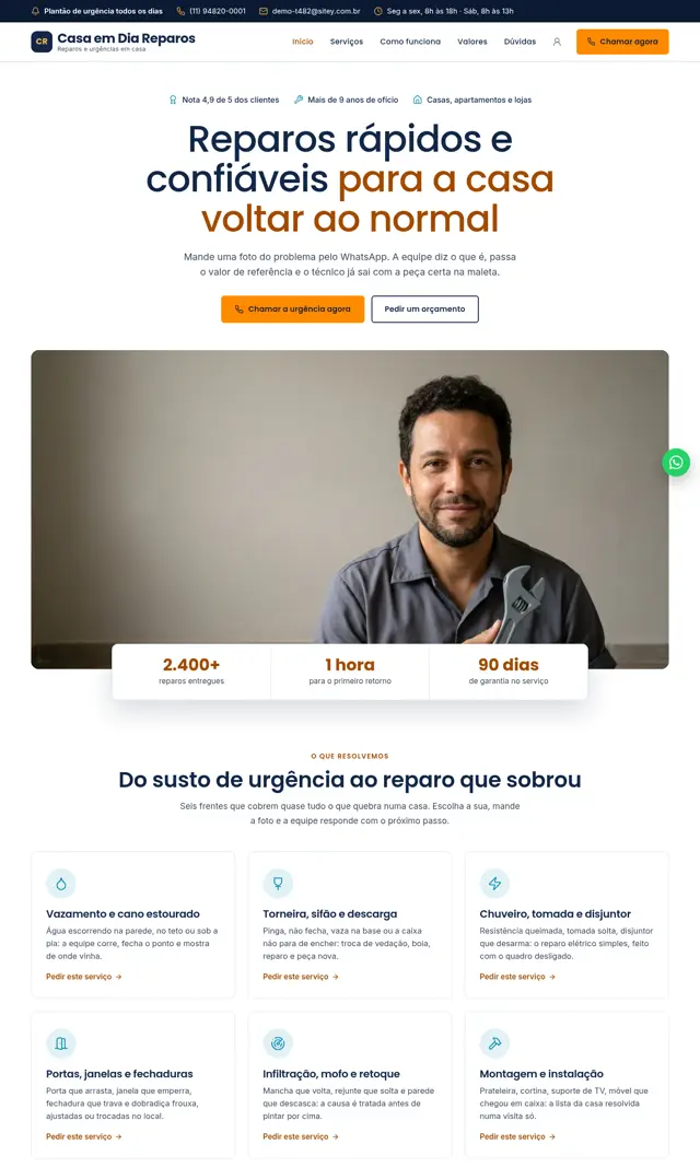 Prévia do modelo Faina para Reparos Residenciais