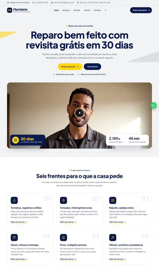 Prévia do modelo Martelete V para Reparos Residenciais