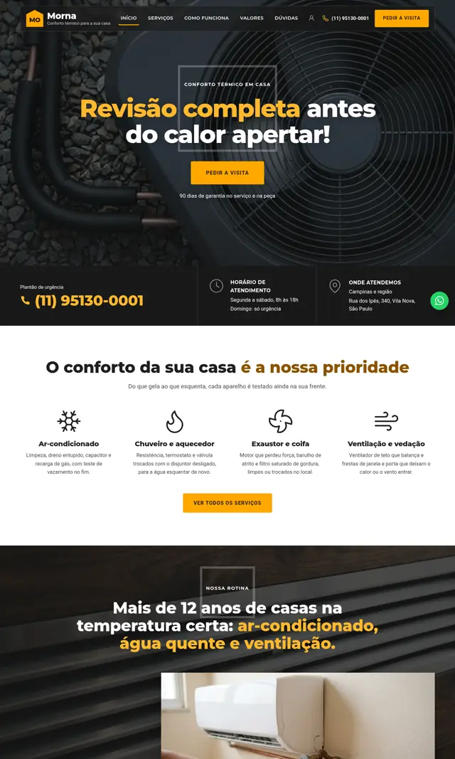 Prévia do modelo Morna para Reparos Residenciais