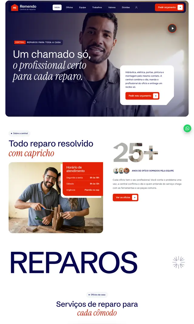 Prévia do modelo Remendo V para Reparos Residenciais