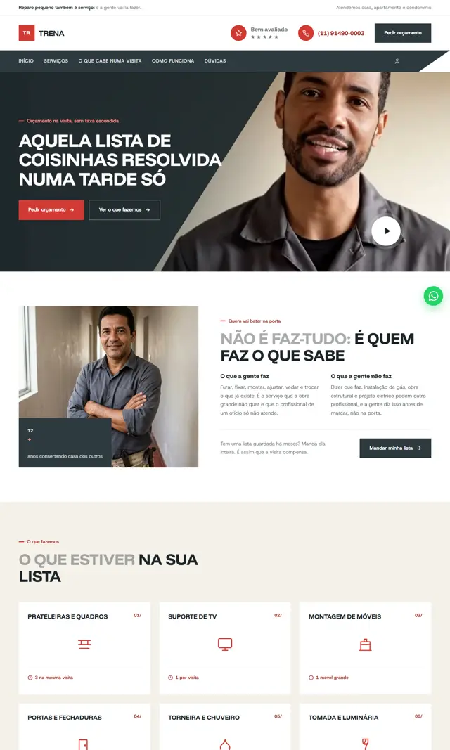 Prévia do modelo Trena V para Reparos Residenciais