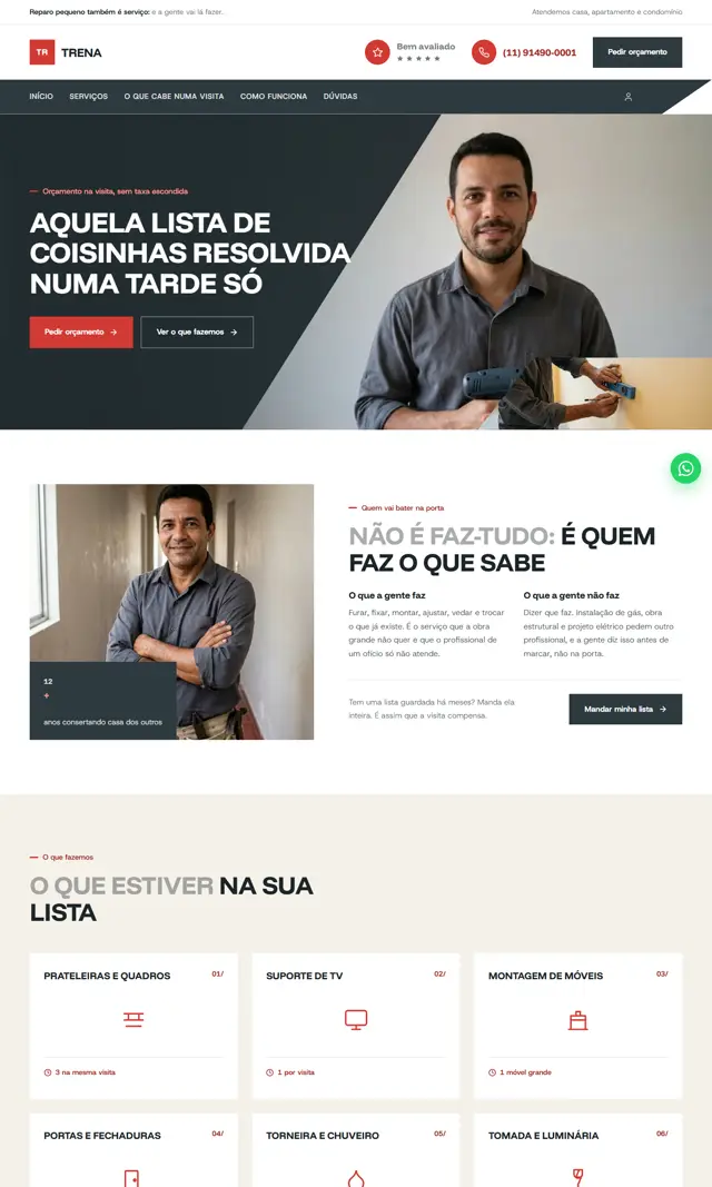 Prévia do modelo Trena para Reparos Residenciais