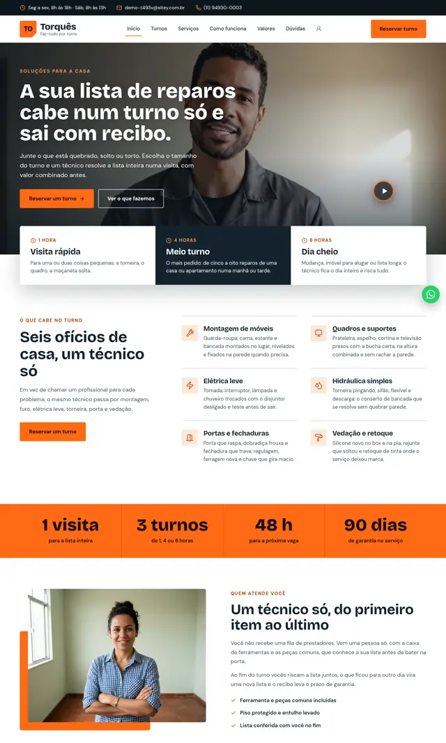 Prévia do modelo Torquês V para Reparos Residenciais