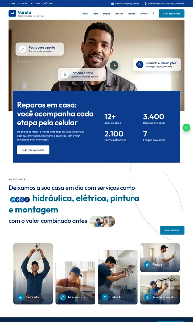 Prévia do modelo Vareta V para Reparos Residenciais