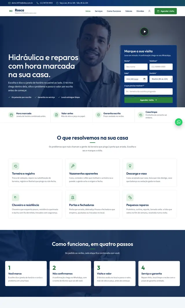 Prévia do modelo Rosca V para Reparos Residenciais
