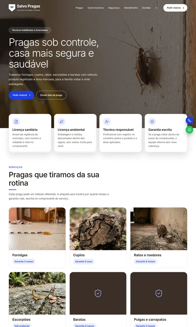 Prévia do modelo Salvo para Dedetizadora