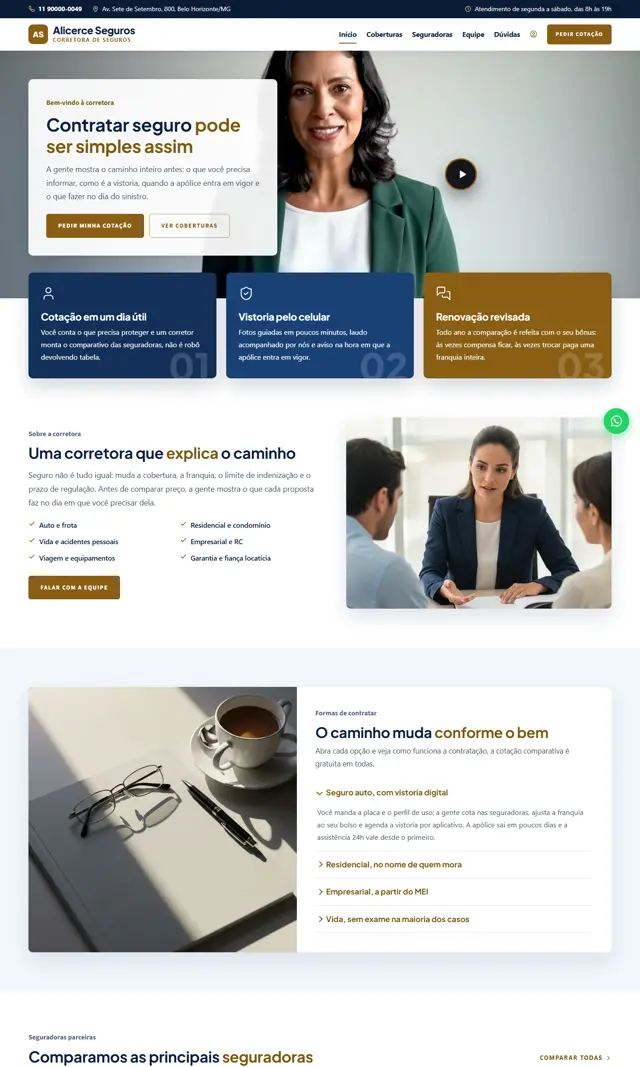 Prévia do modelo Alicerce V para Seguros