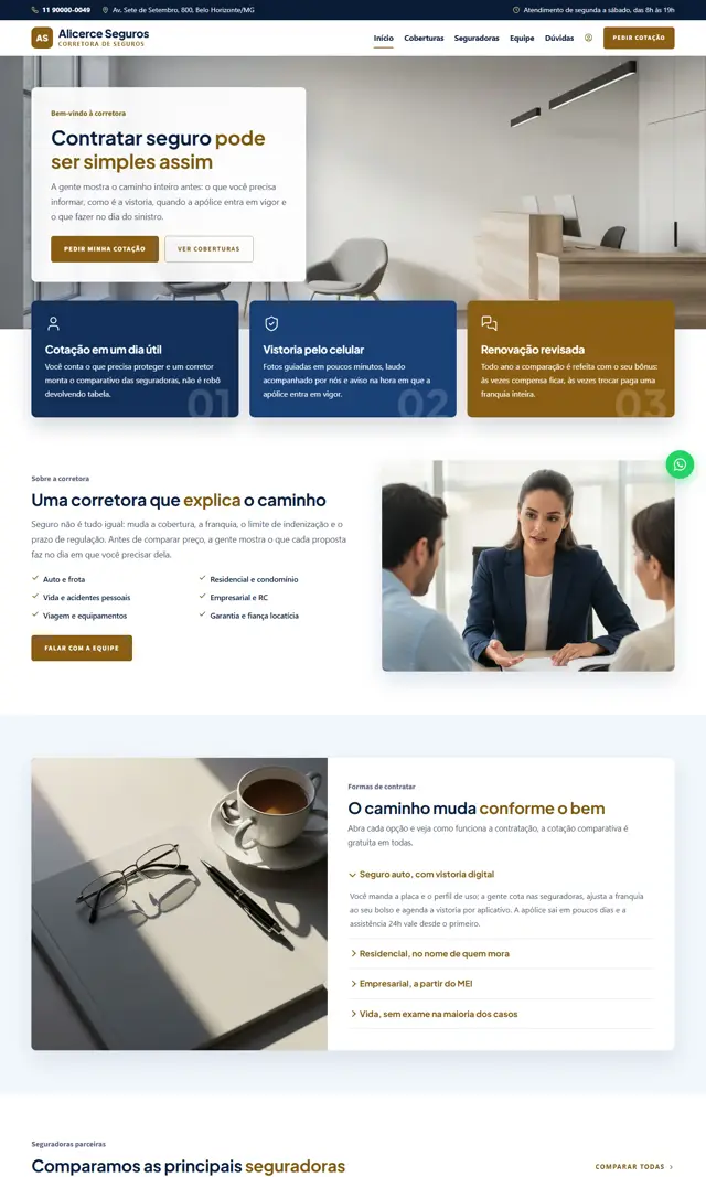 Prévia do modelo Alicerce para Seguros