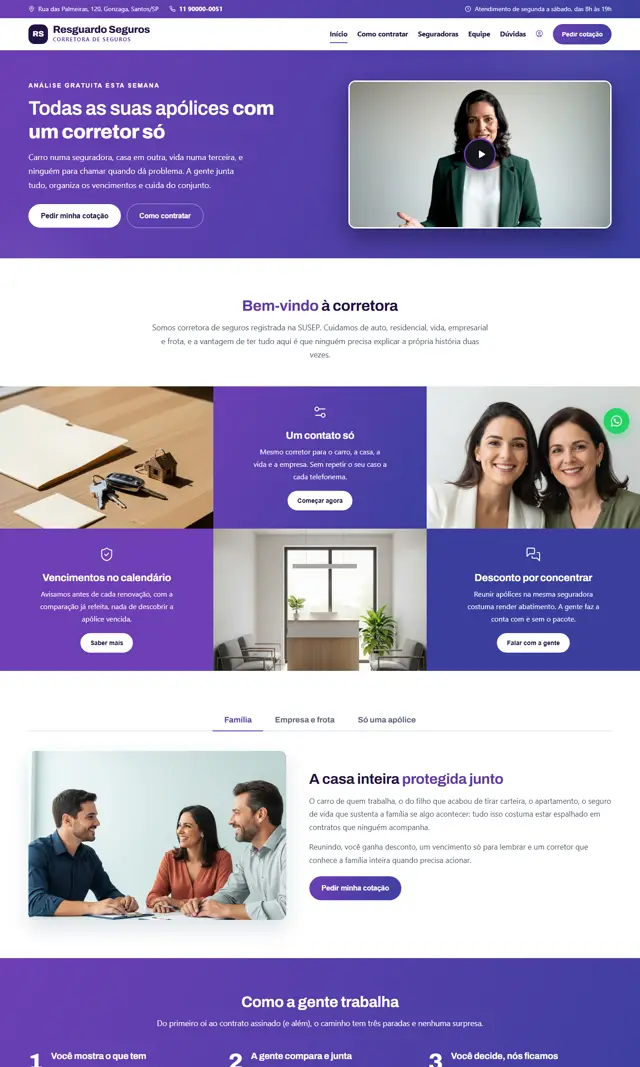 Prévia do modelo Resguardo V para Seguros