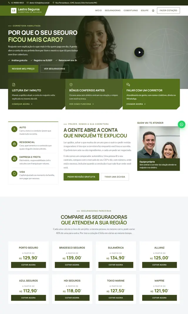 Prévia do modelo Lastro V para Seguros