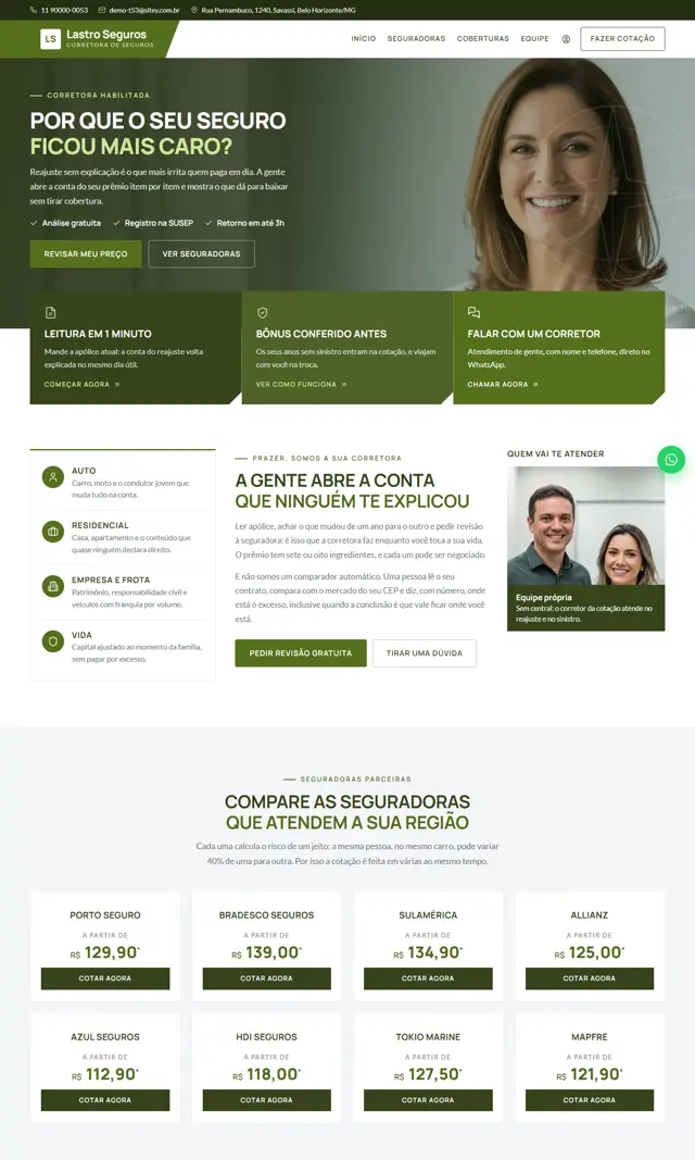 Prévia do modelo Lastro para Seguros