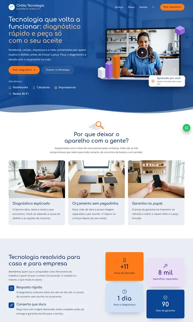 Prévia do modelo Cintila V para Tecnologia e Assistência Técnica