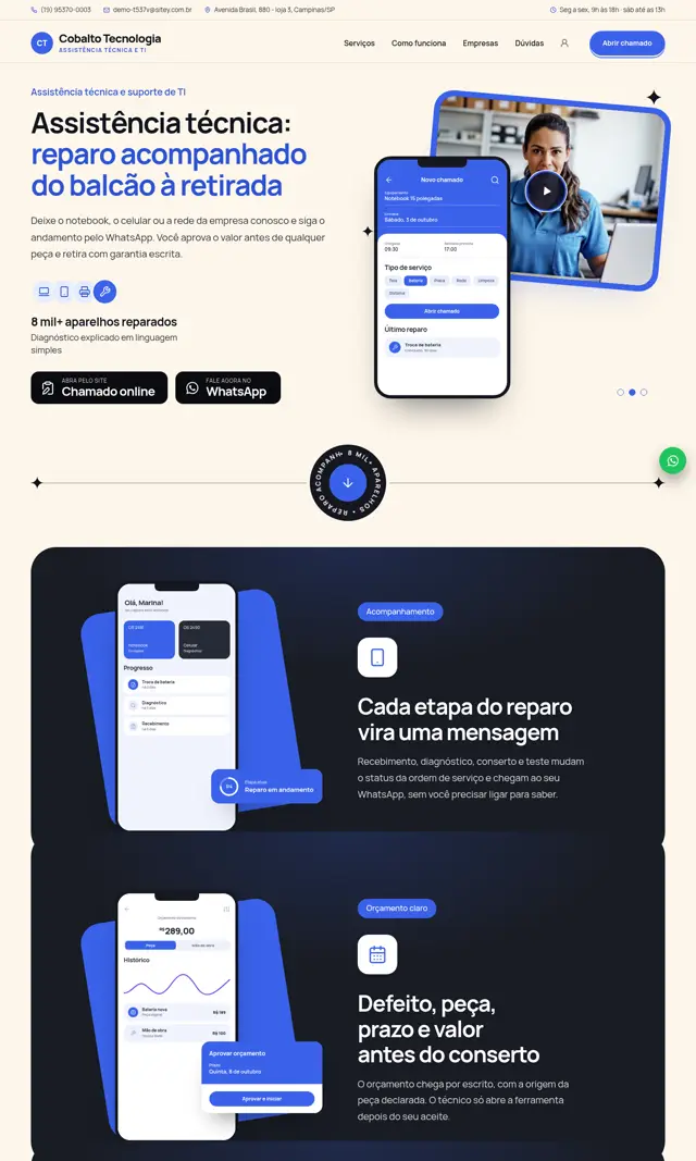 Prévia do modelo Cobalto V para Tecnologia e Assistência Técnica